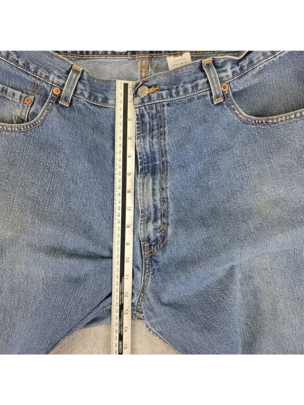 Levis 599 Giant Fit Jeans Mens 36x30 Blue Wide Leg High Rise Zip Fly Denim
